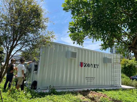 Conteneur de stockage de batterie conteneurisé personnalisé blanc