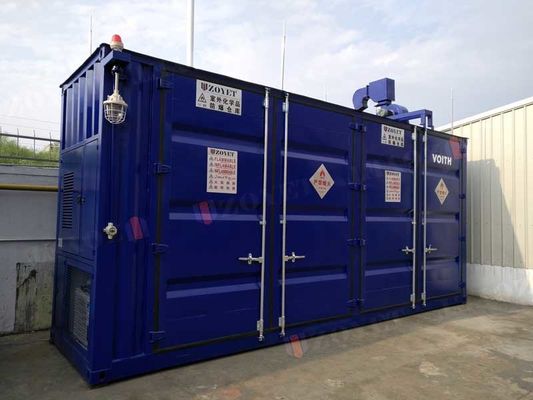 Purificateurs d'eau bleu foncé Containers Containerised usine de traitement des eaux usées