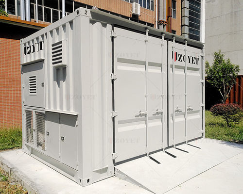 Container de stockage extérieur de bouteilles de gaz de conception modulaire avec surveillance de la salle de contrôle centrale et matériau Q235B/SPHC