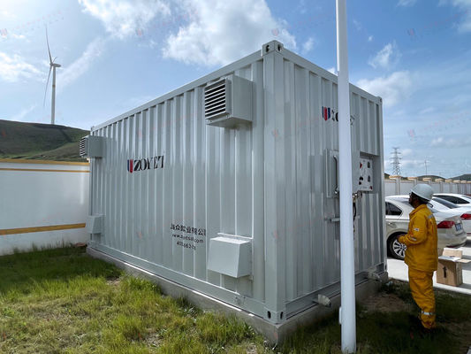 Container solaire de 20 pieds Hc gris Container à porte latérale ouverte pour le stockage de l'énergie