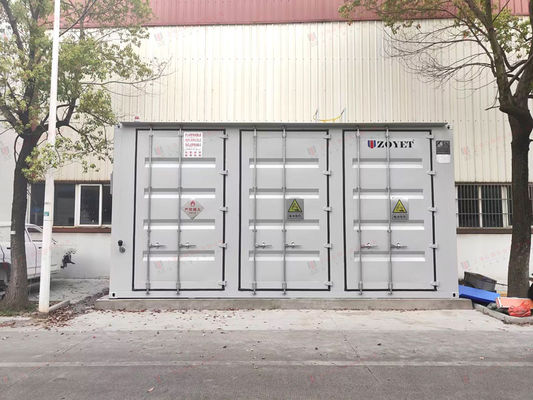 Container de charge de batterie extérieur de 40 pieds avec charge intelligente, surveillance en temps réel de l'environnement pour la gestion de la batterie de la flotte