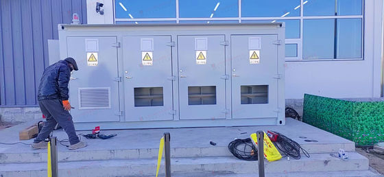 Contenant de stockage de batterie ignifuge personnalisé avec système de stockage d'énergie climatisé