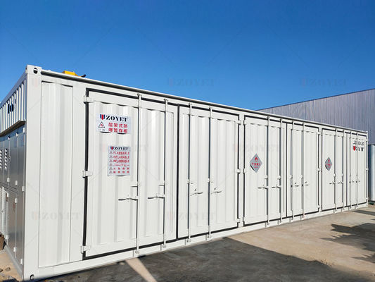 Récipient de stockage extérieur de bouteilles de gaz résistantes aux UV avec isolation à double couche et capacité personnalisable