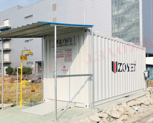 Contenant de stockage d'énergie personnalisé avec accessoires et portes personnalisés