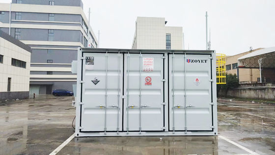 Container de stockage de bouteilles de gaz résistant à l'explosion de taille personnalisée avec double couche d'isolation et contrôle de la température