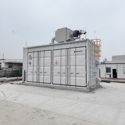 Container de recharge de batterie extérieure à l'épreuve du feu et de l'explosion de 20 pieds, salle d'essai de batterie au lithium-ion avec fonctionnalités personnalisées